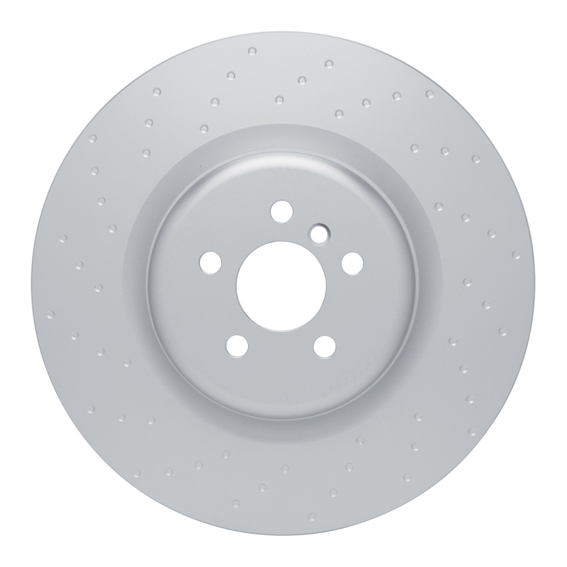 BMW 840i Gran Coupe Brake Rotor (1) - Left Rear - R1 Concepts - Dimpled GeoSPEC Coated - `19-`22